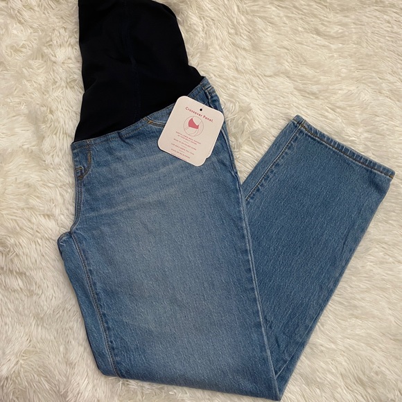 🆓[ingrid & isabel]maternity high-rise straight jean - Picture 4 of 6
